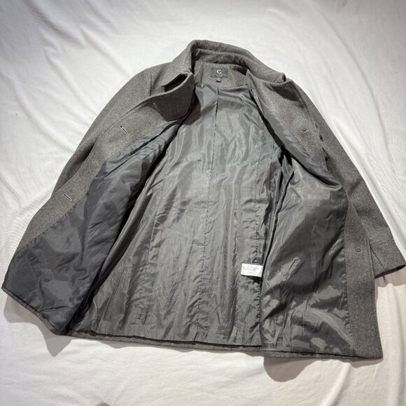Gallery Women's Winter Coat XL Gray Wool Lined - Picture 3 of 9